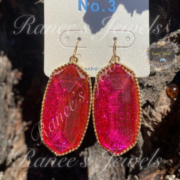 Large Glittery Pink