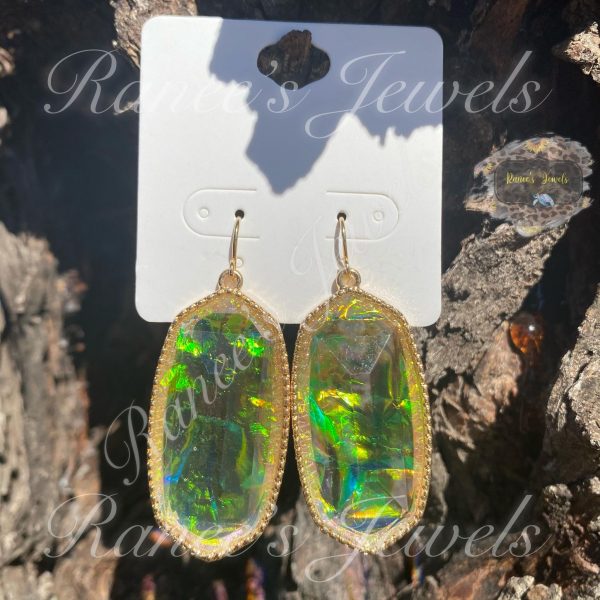 Large Clear Iridescent